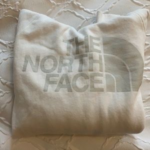 North Face white sweatshirt